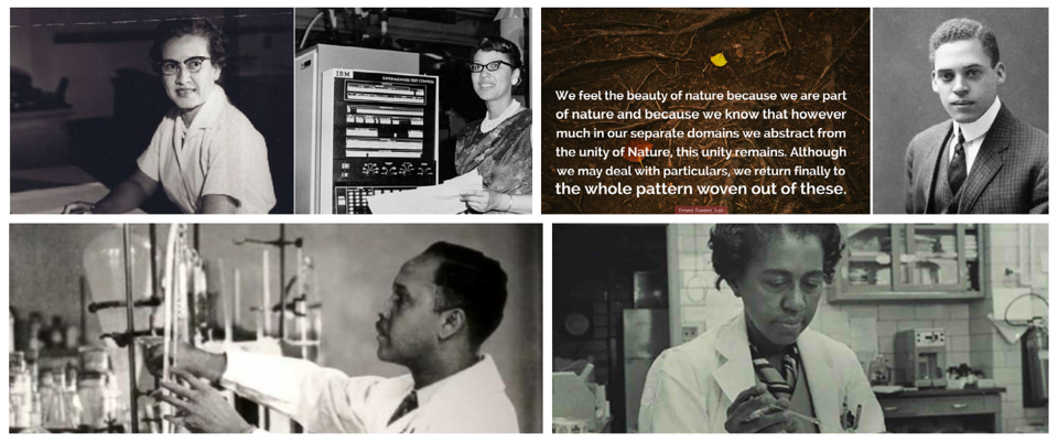 Katherine Johnson, Everrett Just Percy Julian, and Marie Daly