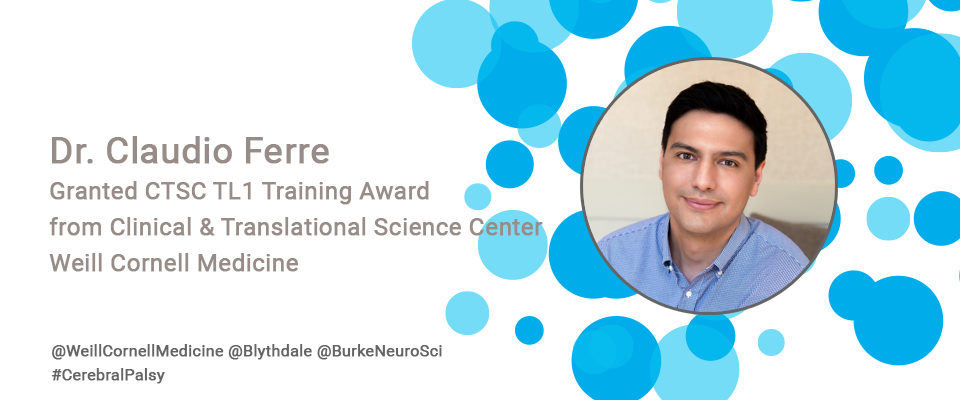Dr. Claudio Ferre Granted CTSC TL1 Training Award from Clinical and Translational Science Center Weill Cornell Medicine