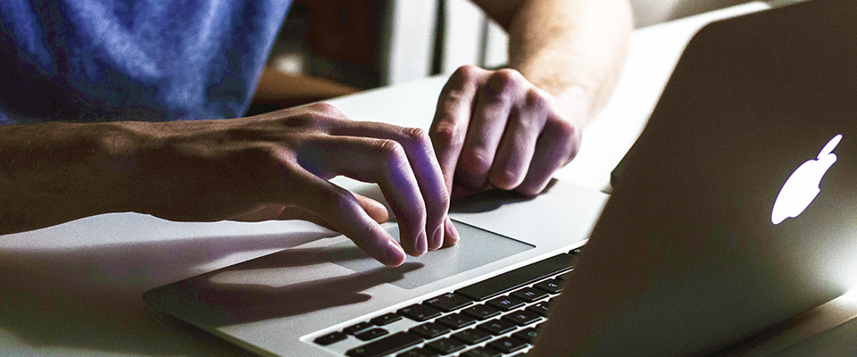 Man using MacBook