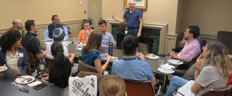 Postdocs at appreciation lunch