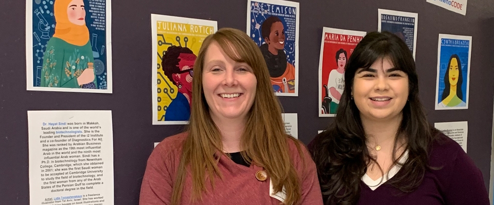 Heather P. Lane and Talita Campos at Mamaroneck Elementary School