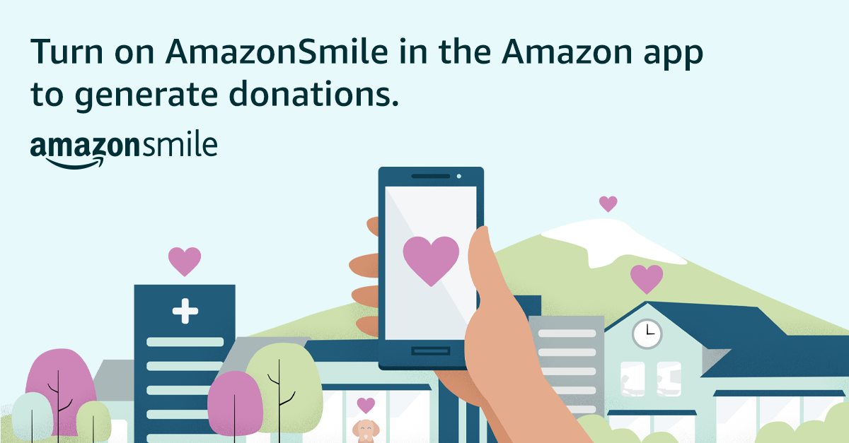 Shop AmazonSmile on mobile phones 