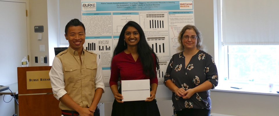 Mythili Pulavarthi won first place at the 2017 Summer Science Research Program Poster Session